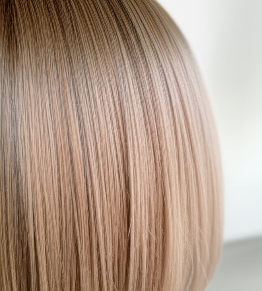 ミルクティーベージュヘアスタイル